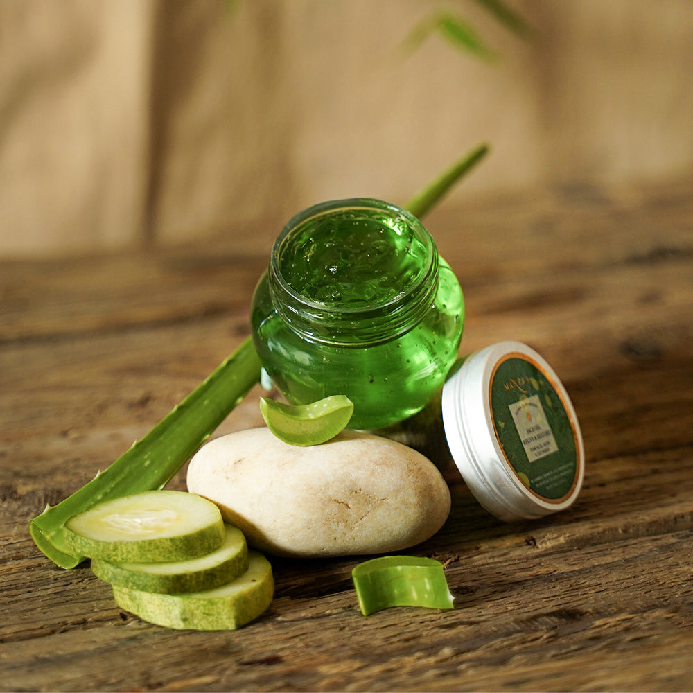 Face Gel Revive Restore Pure Aloe Neem Cucumber - Image 2