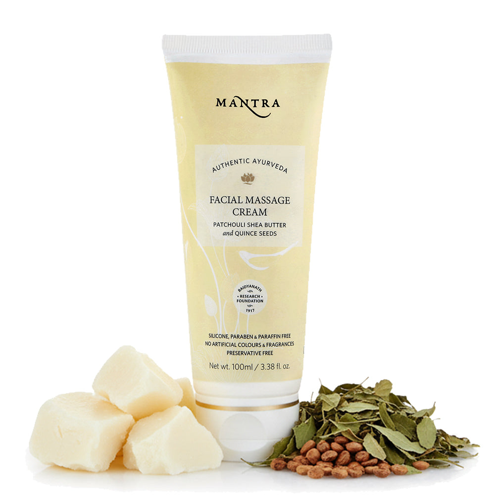 Facial Massage Cream Patchouli Shea Butter And Quince Seeds - Image 1