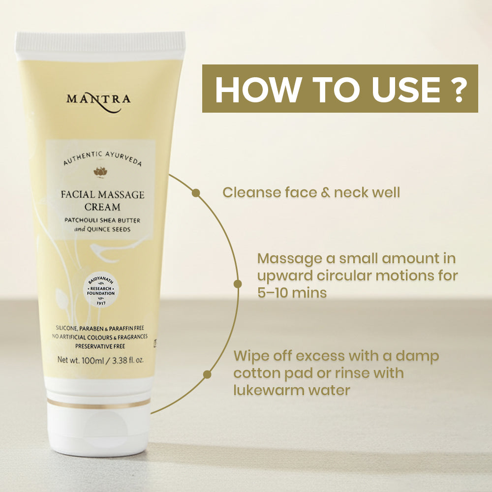 Facial Massage Cream Patchouli Shea Butter And Quince Seeds - Image 6