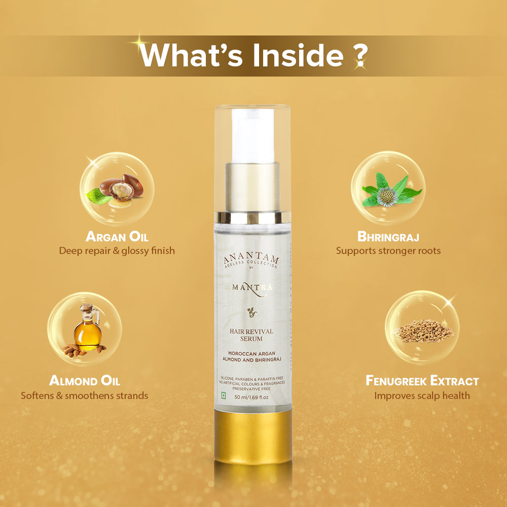 Hair Revival Serum Moroccan Argan Almond And Bhringraj - Image 4