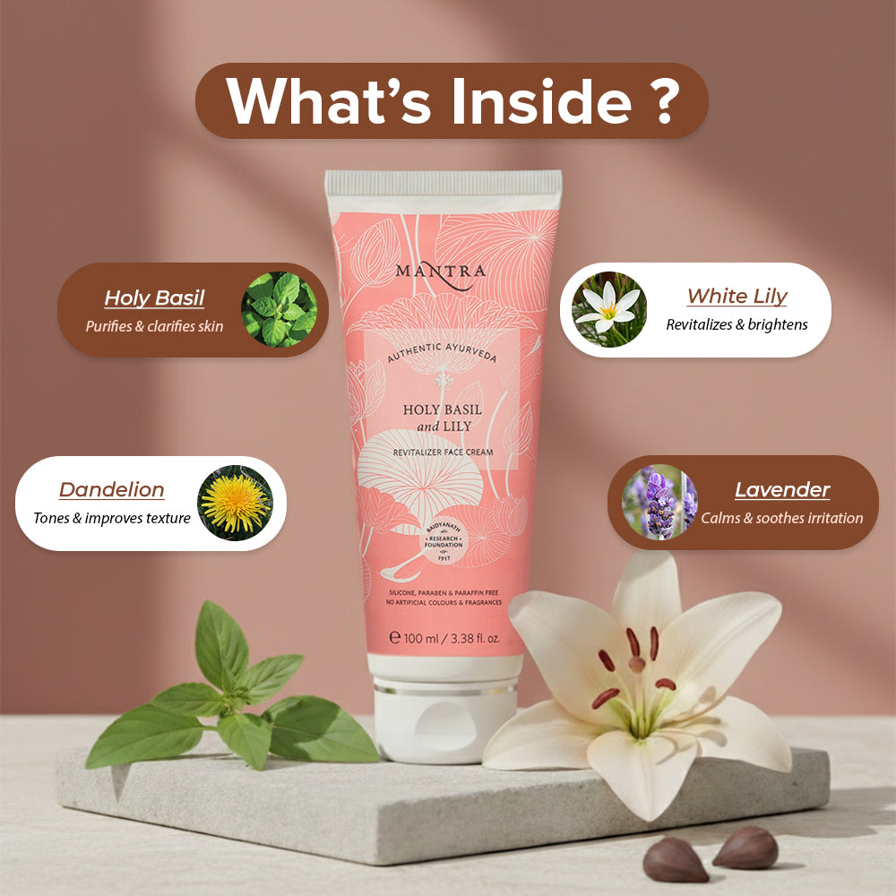 Holy Basil And Lily Revitalizer Face Cream - Image 4