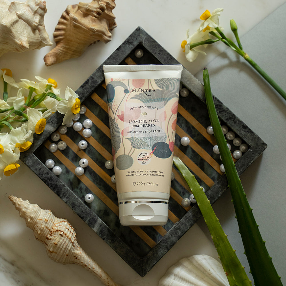 Jasmine Aloe And Pearls Moisturizing Face Pack - Image 2