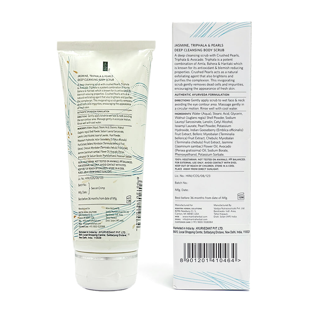 Jasmine Triphala And Pearls Deep Cleansing Body Scrub - Image 8