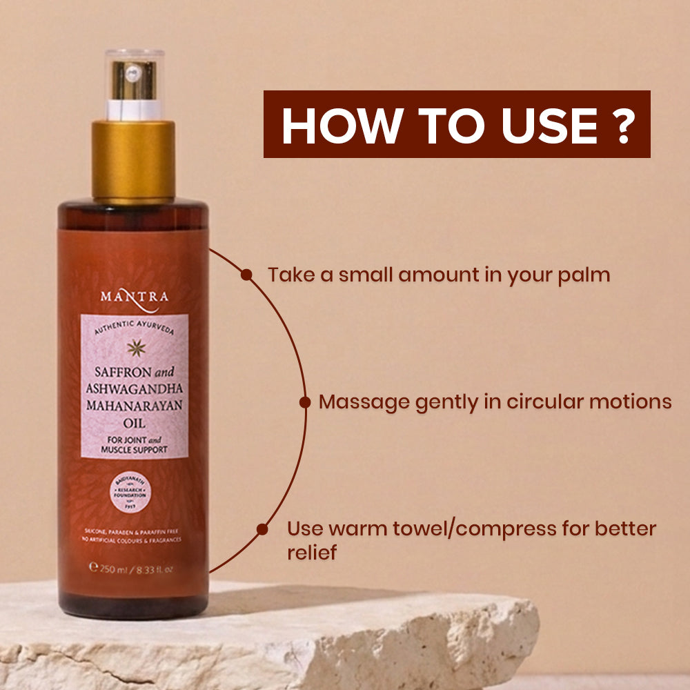 Saffron Ashwagandha Mahanarayan Oil For Joint And Muscle Support - Image 6