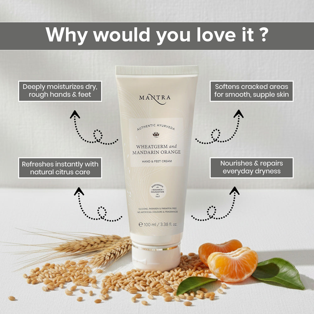Wheatgerm And Mandarin Orange Hand Feet Cream - Image 3