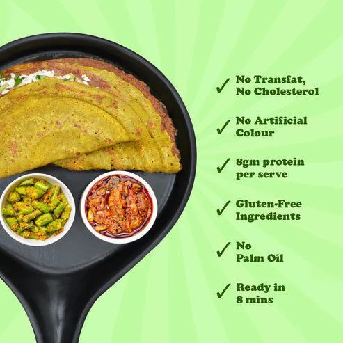 Gladful Methi Chilla Mix with Sprouted Amaranth Instant Mix