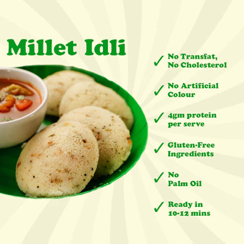 Gladful Ragi Instant Idli Mix and Multi-Millet Idli Mix - Pack of 2