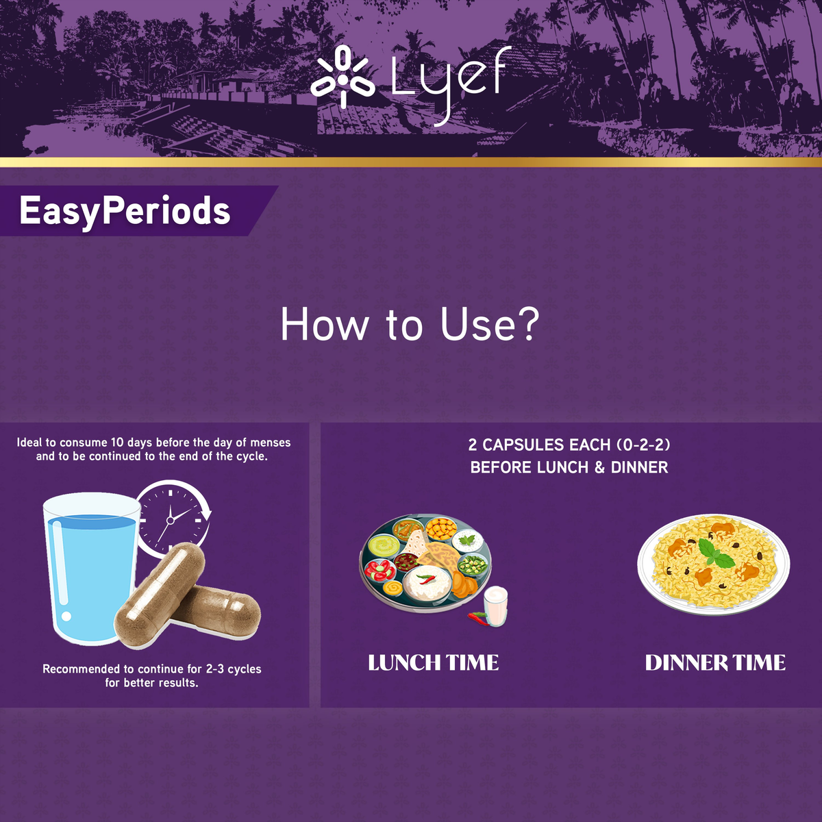 LYEF Easy Periods Capsules