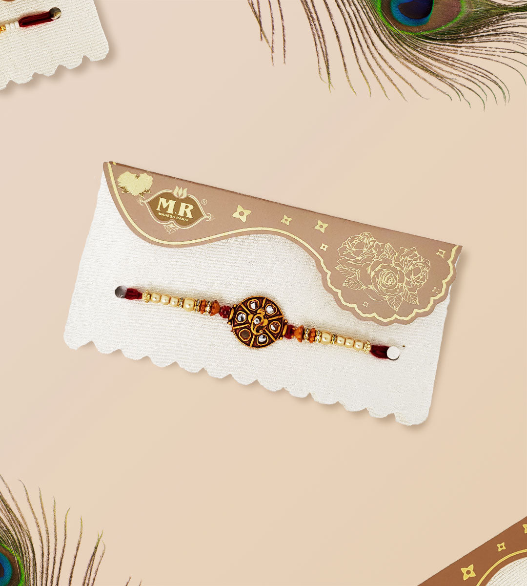 Mr Ganesh Flower Rakhi