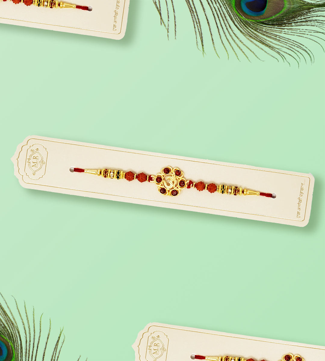 MR Om Rudraksha Rakhi