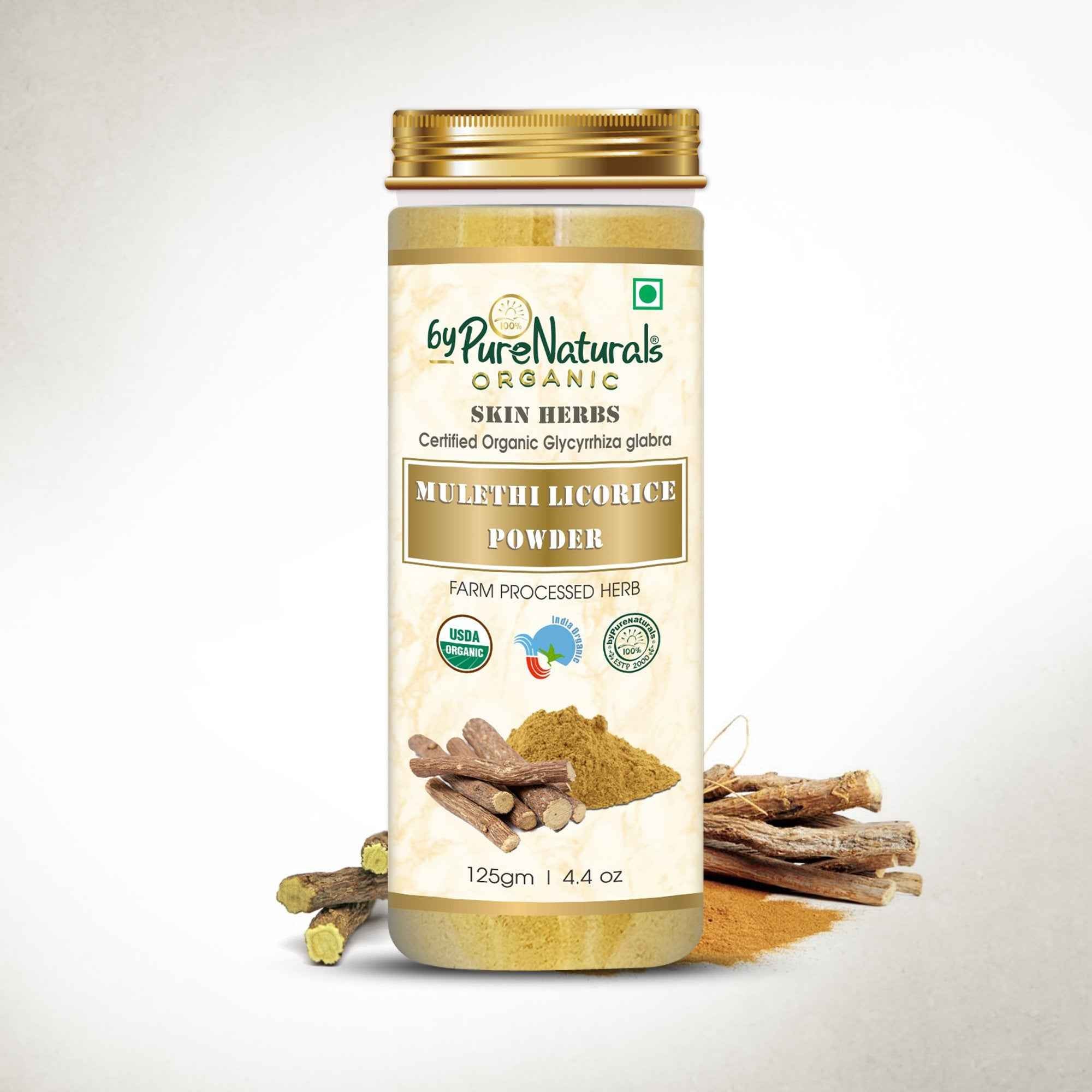 byPureNaturals Organic Mulethi Licorice Powder