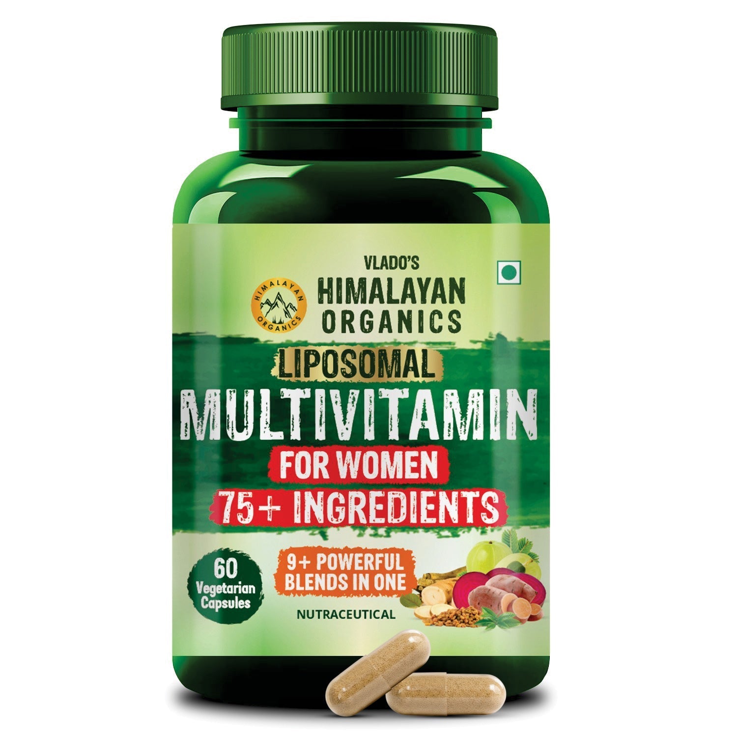 Himalayan Organics Whole Food Multivitamin For Women Capsules