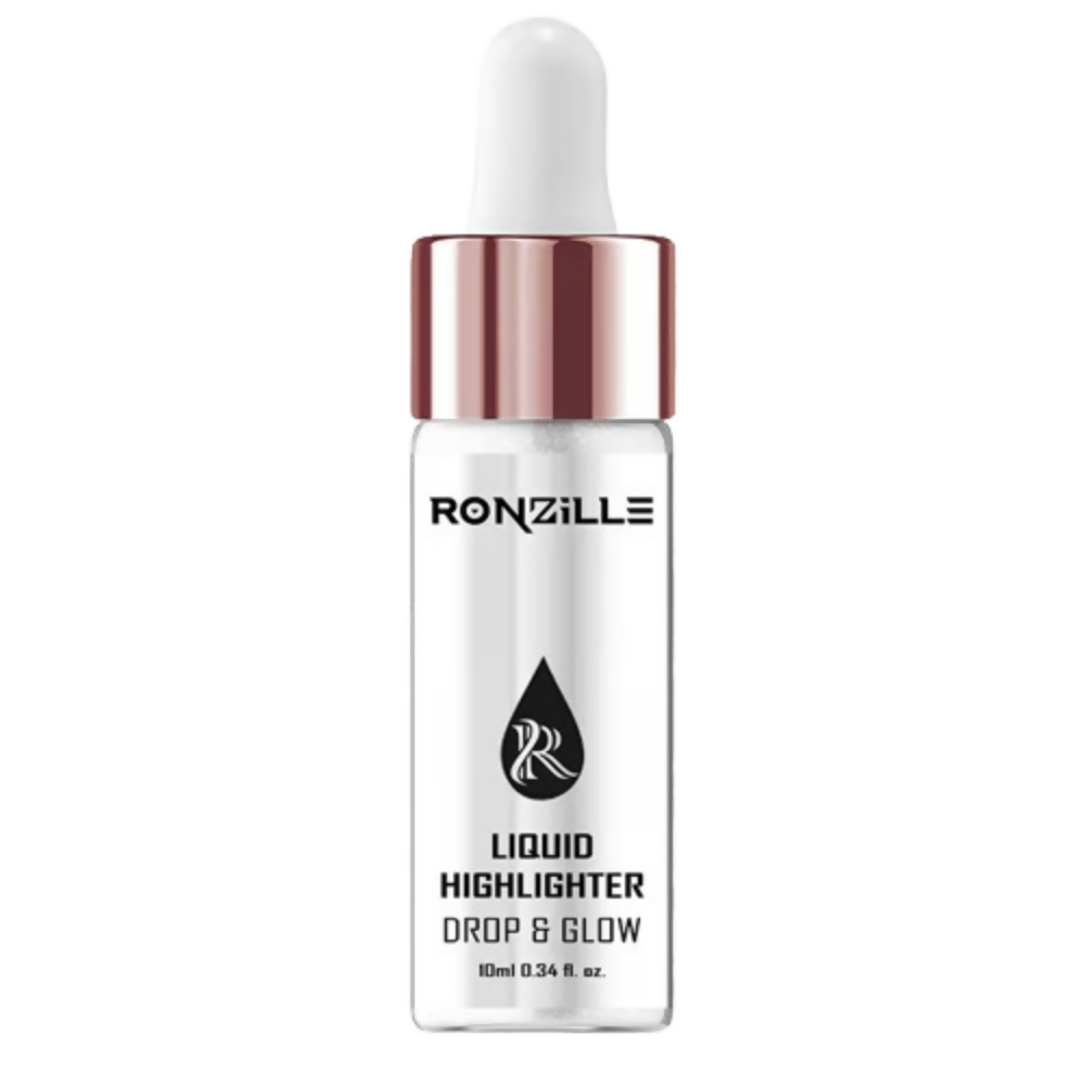 Ronzille Smooth Shine Liquid Illuminator Face Highlighter 3D Glow - Silver