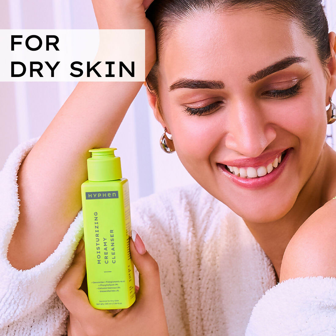 Hyphen By Kriti Sanon Moistuzing Creamy Cleanser, Hydration & Gentle Cleansing For Dry Skin