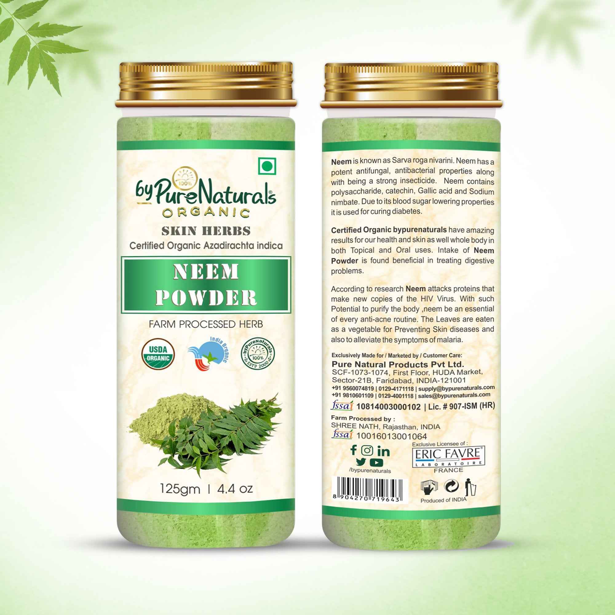 byPureNaturals Organic Neem Powder
