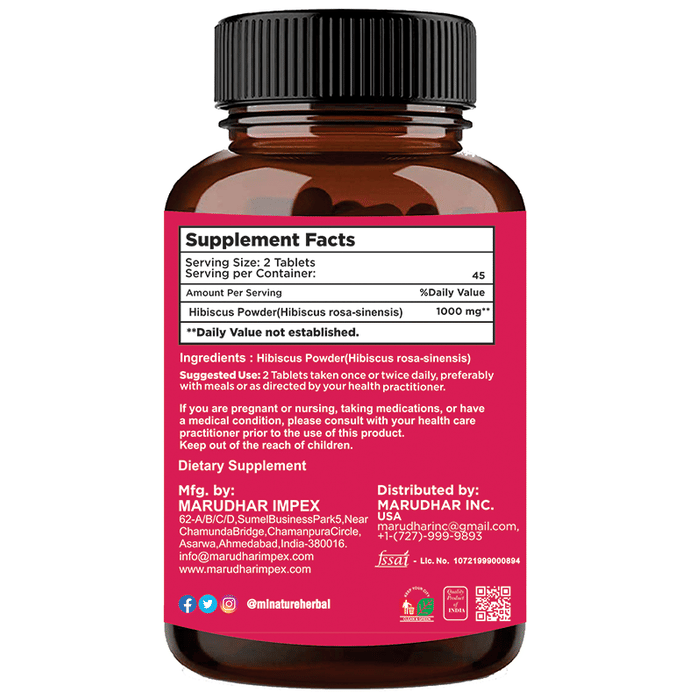 Minature Hibiscus Tablets