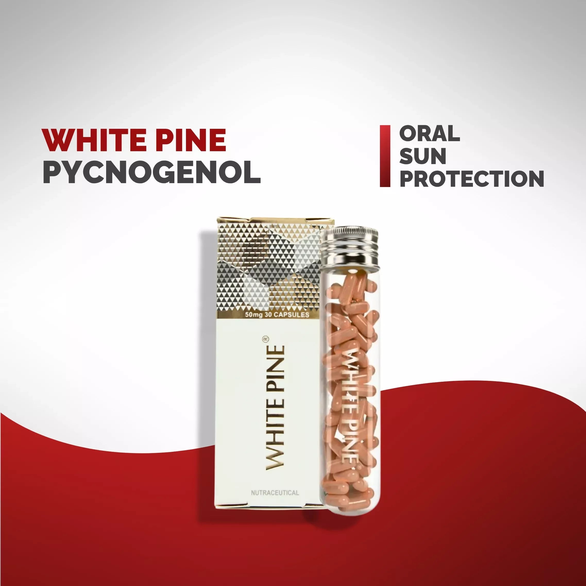 Chosen White Pine Pycnogenol Capsules for Internal Photo Protector And Pigmentation Fighter