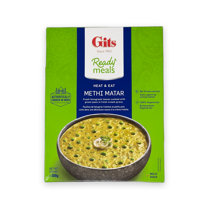 Gits Ready To Eat Methi Matar 300gm