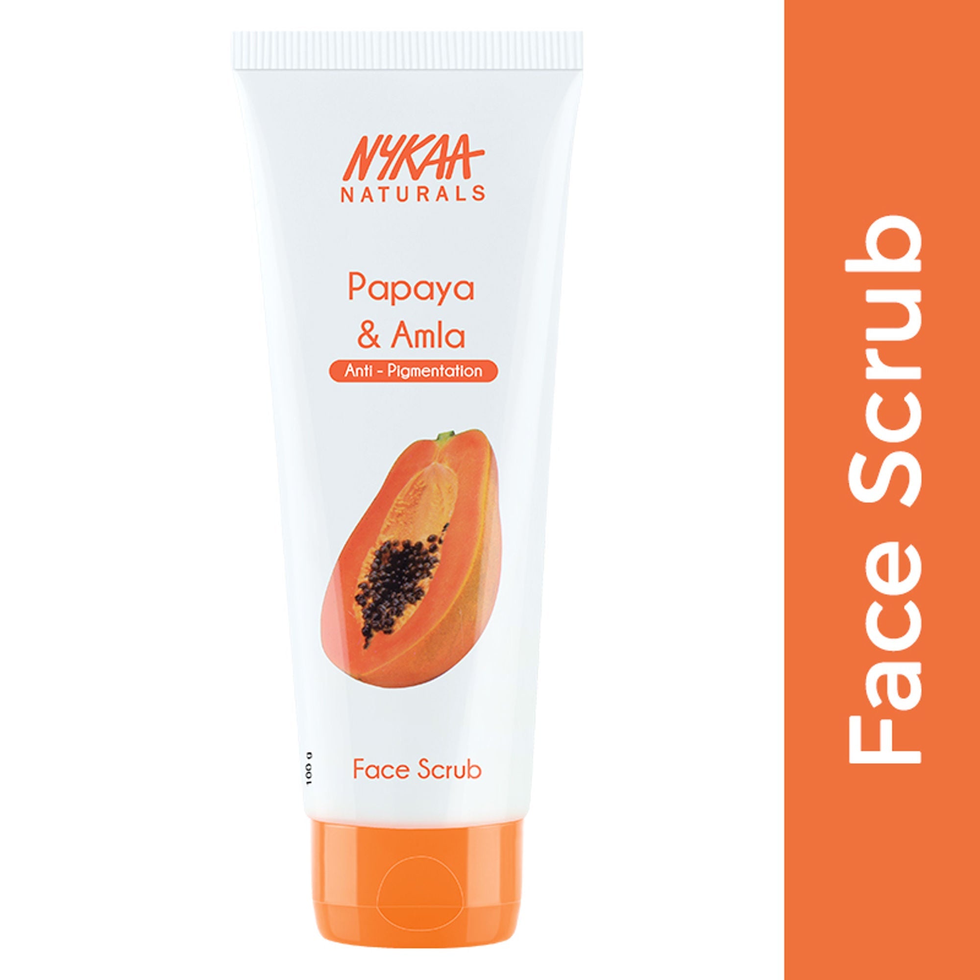 Nykaa Naturals Tea Tree & Neem Detox Face Scrub For Purifying, Acne Control & Clear Skin Glow - Papaya & Amla
