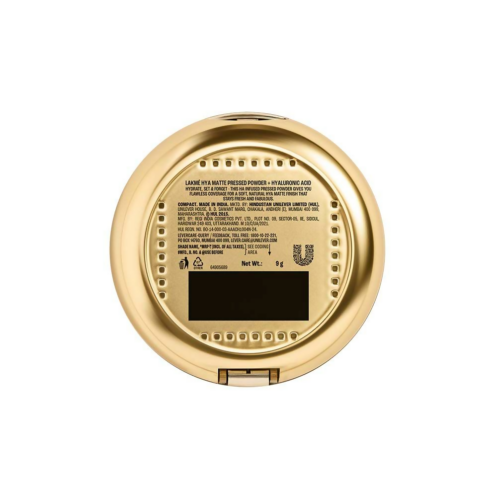 Lakme 9 To 5 Hya Matte Pressed Powder - Almond