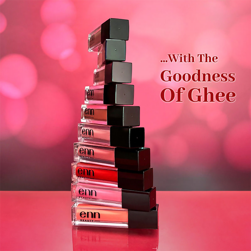 Enn Long-Lasting Liquid Lipstick With Ghee - Full Coverage & Transferproof - Mocha Martini
