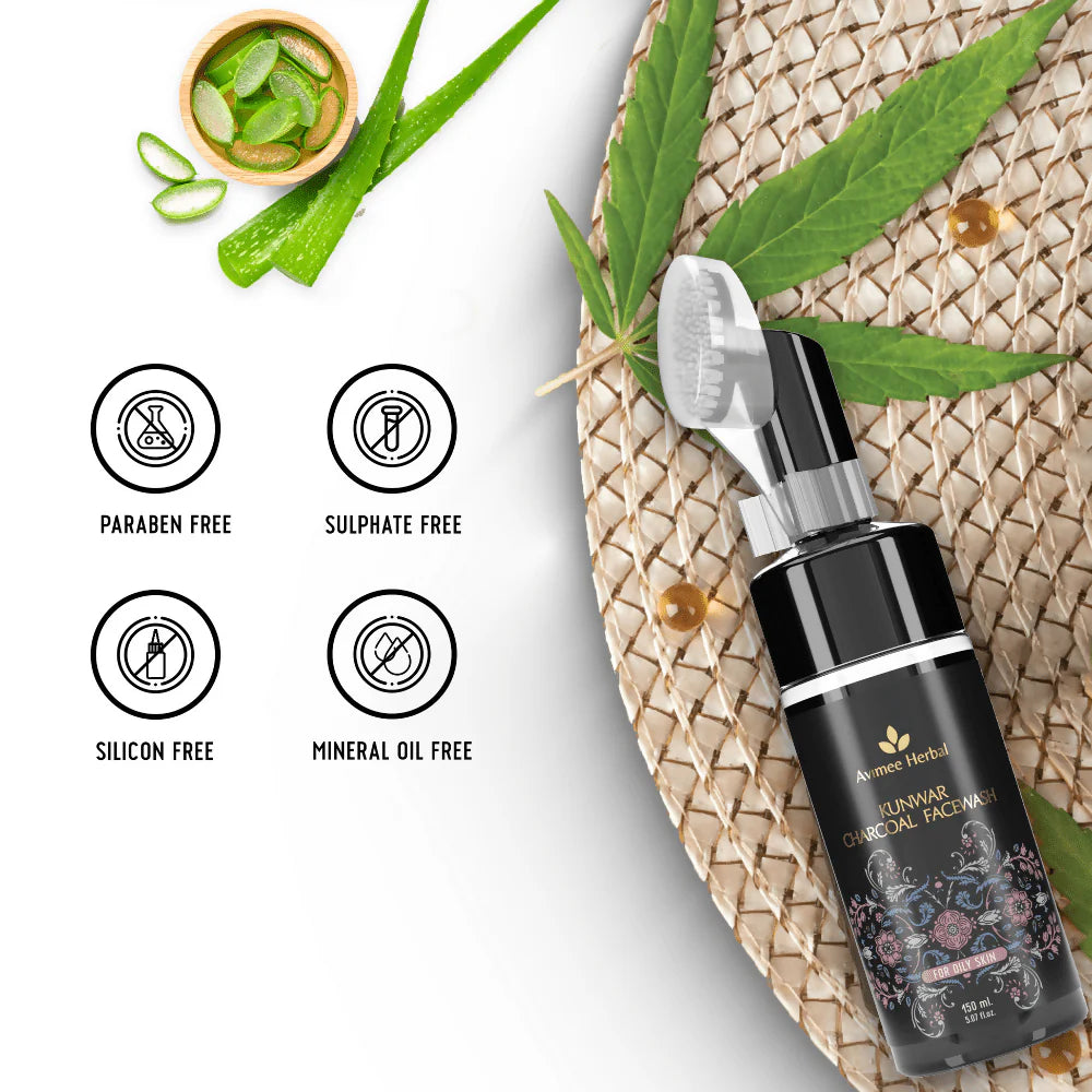 Avime herbal Kunwar Charcoal Facewash
