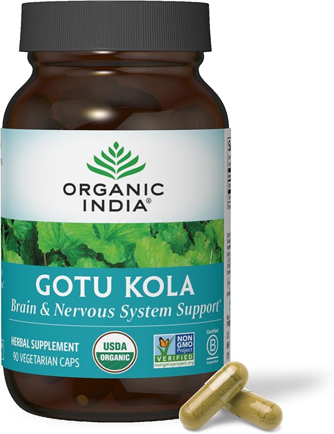 Organic India Gotu Kola - Centella Asiatica Herbal Supplement 90 tabs