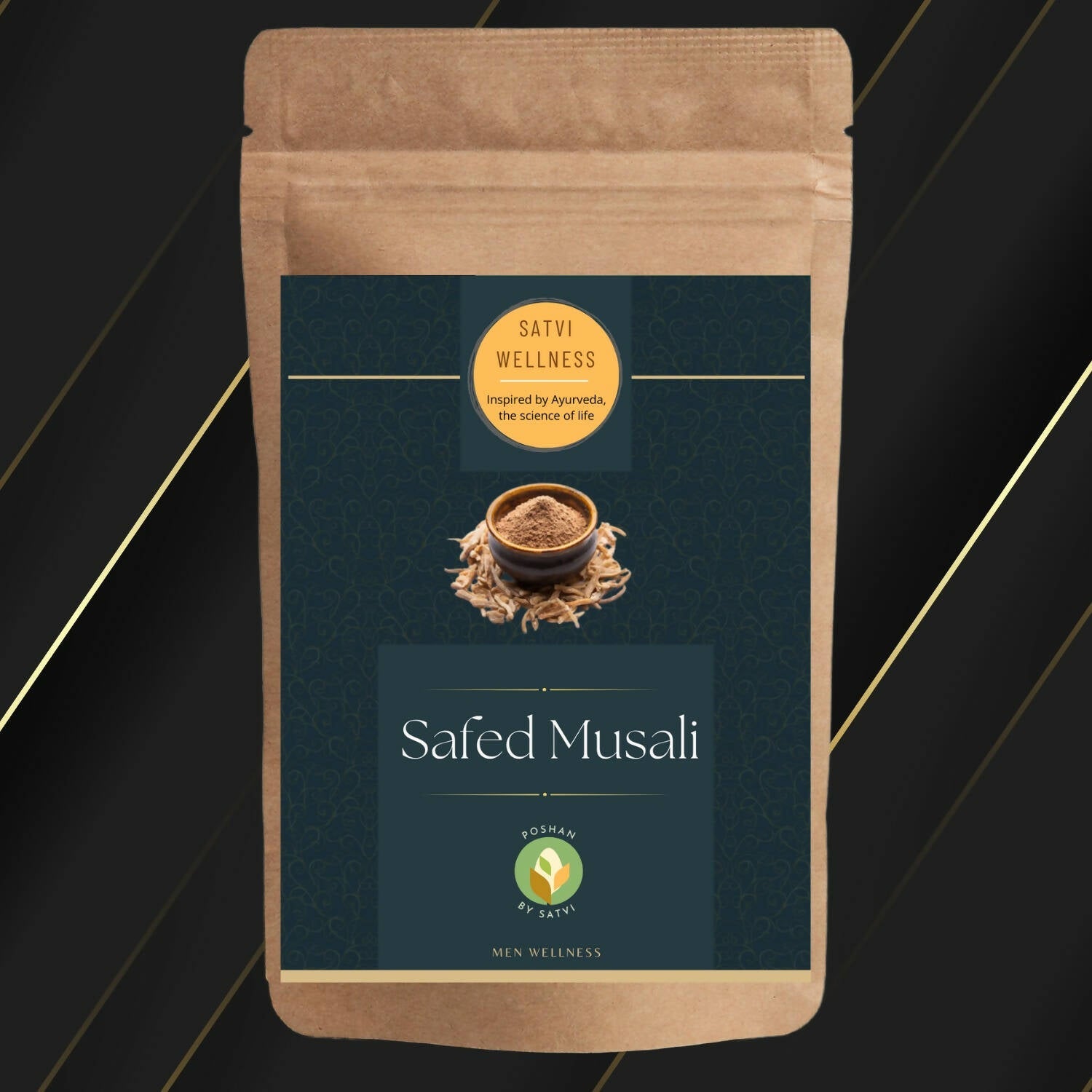 Satvi Wellness Safed Musli Powder | White Musli Powder | Men Wellness