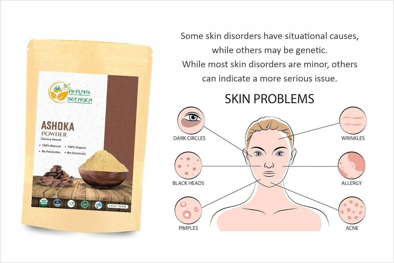 Herbs Botanica Ashoka Powder