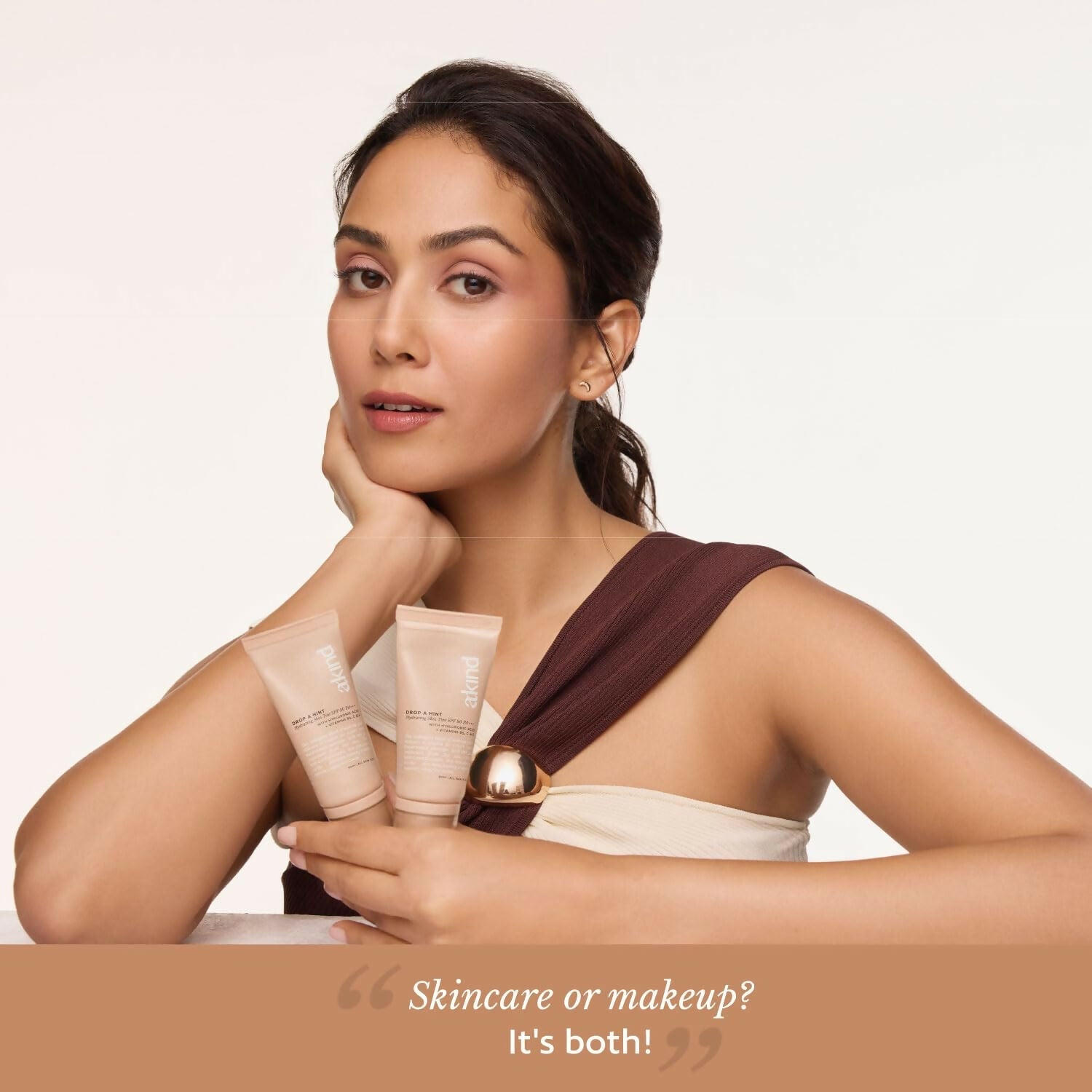Akind Drop A Hint Hydrating Skin Tint Spf 30 Pa+++ Foundation - 180 Toffee
