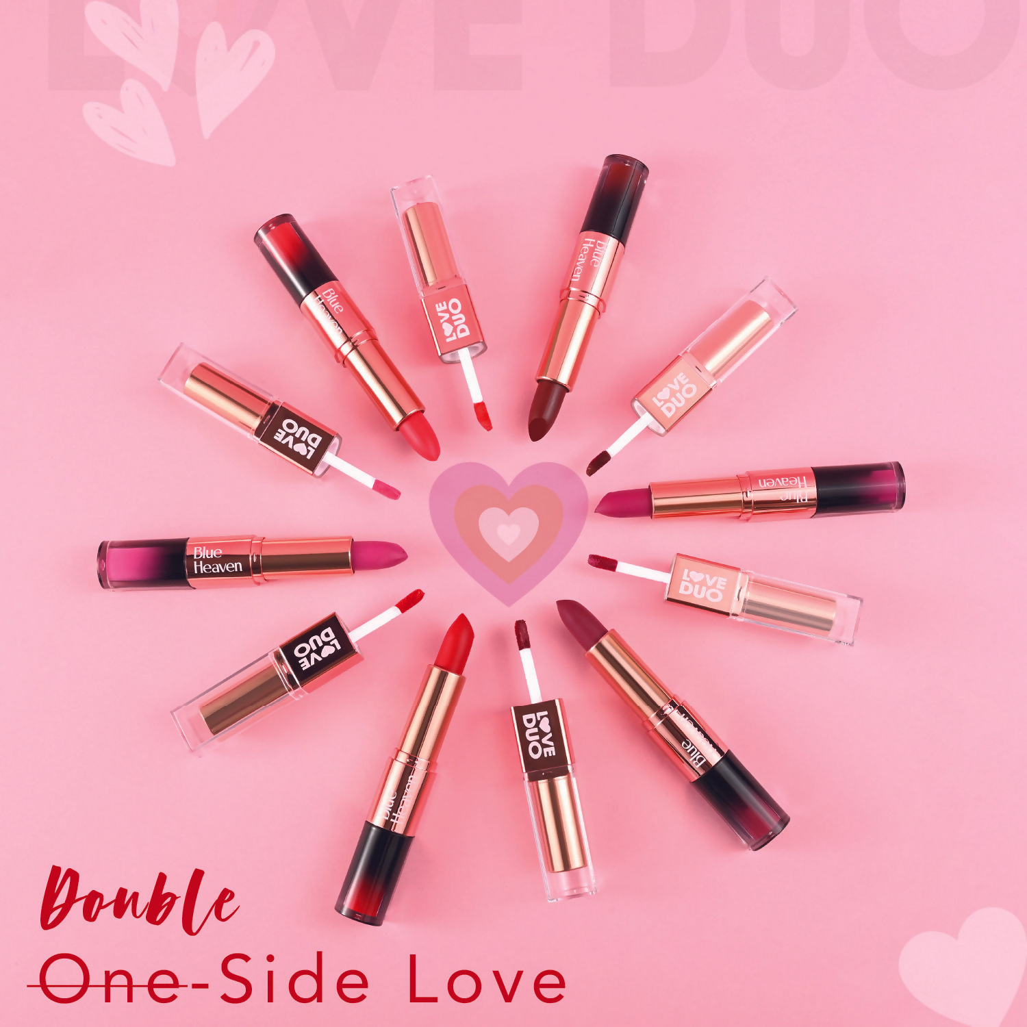 Blue Heaven Love Duo 2 In 1 Dual Sided Lipstick - 07