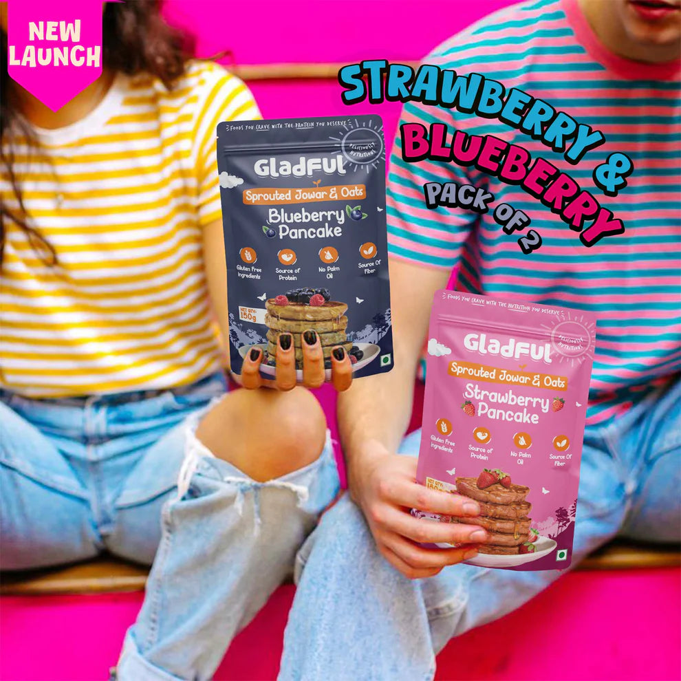 Gladful Strawberry Pancake and Blueberry Pancake - Pack of 2