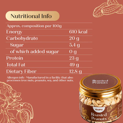 Gladful Roasted Salted Peanut Jar