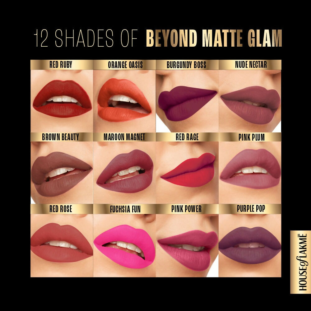 Lakme Absolute Beyond Matte Lipstick - 202 Pink Plum