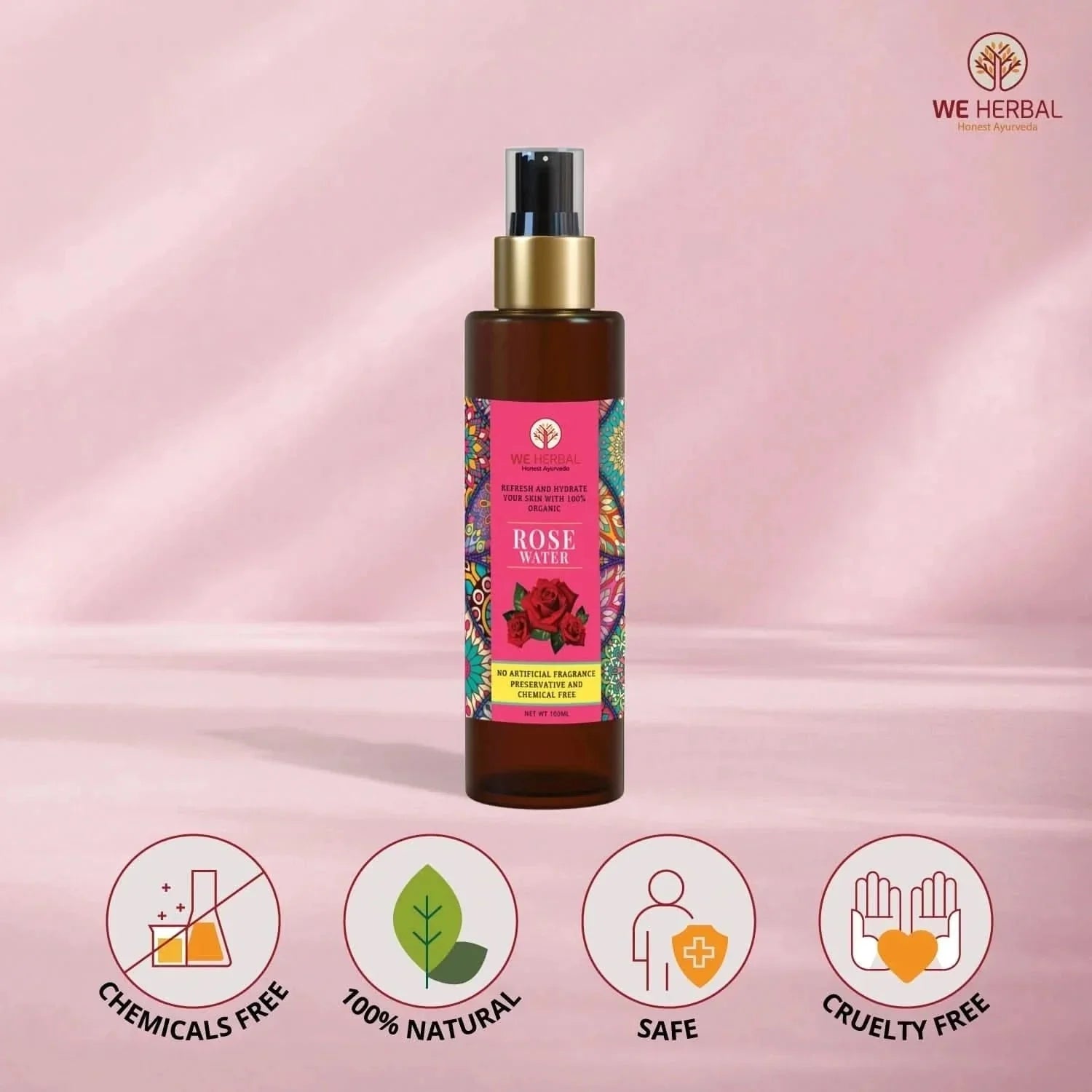 We Herbal Pure Rose Water: The Best Toner And Hydrating Solution For Your Skin