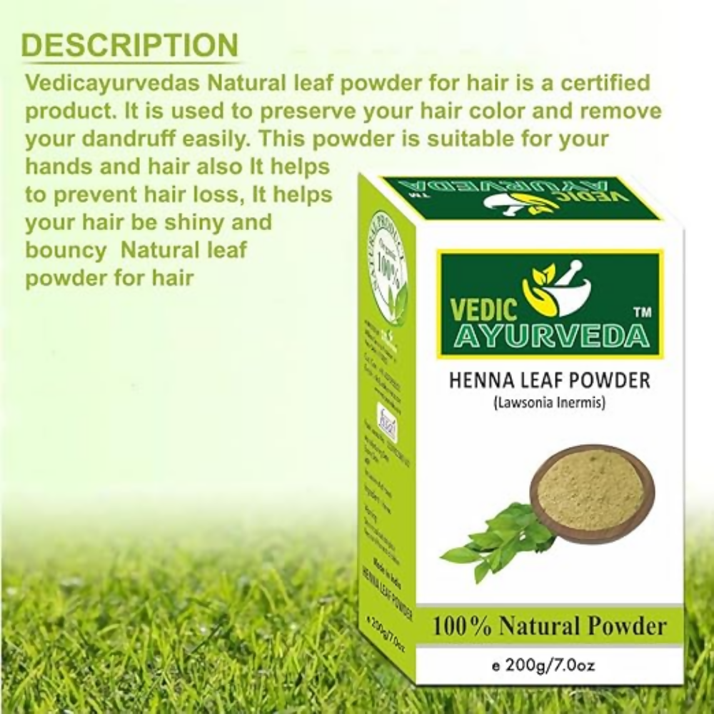VedicAyurveda Henna Leaf Powder