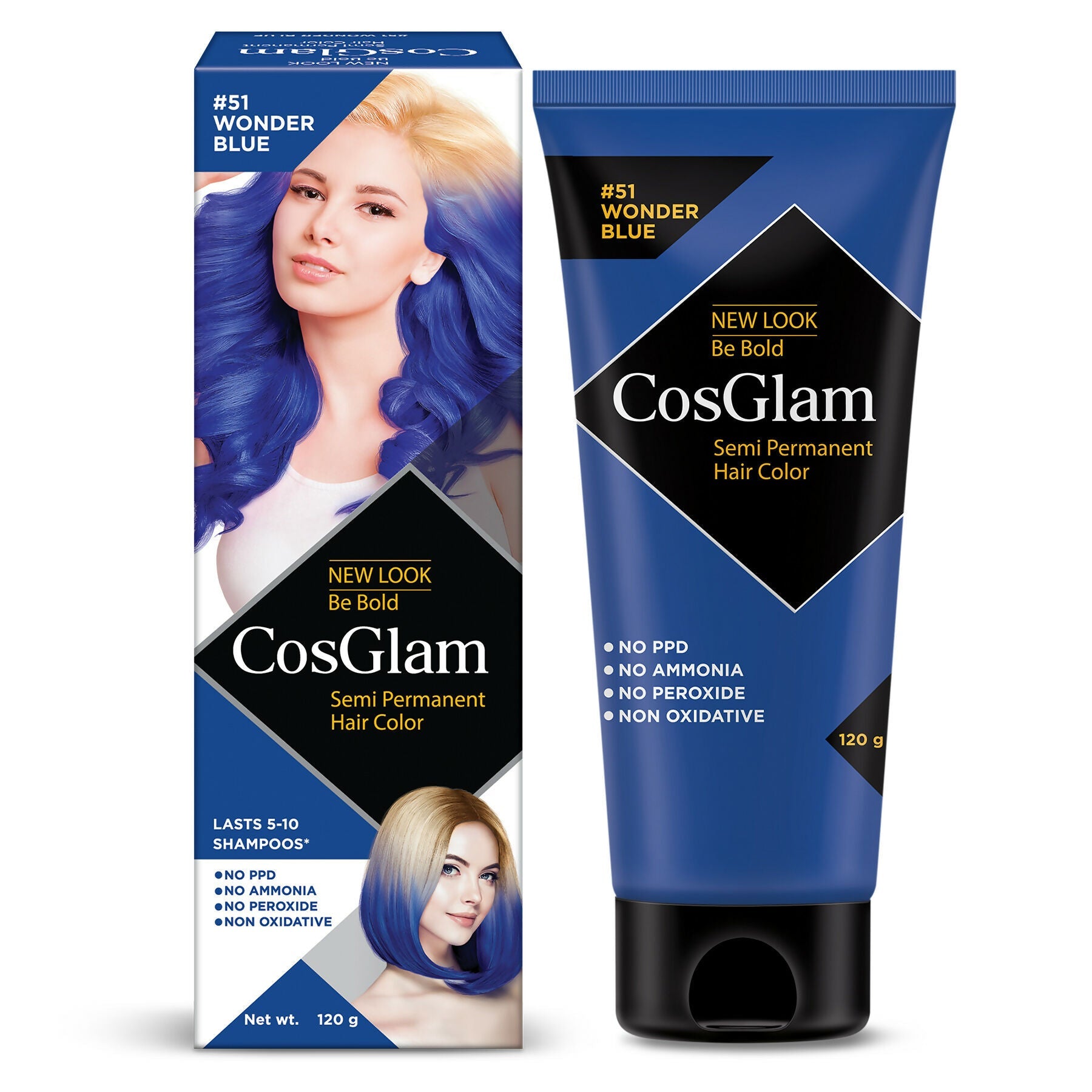 Cosglam Semi Permanent Hair Color for Women & Men (