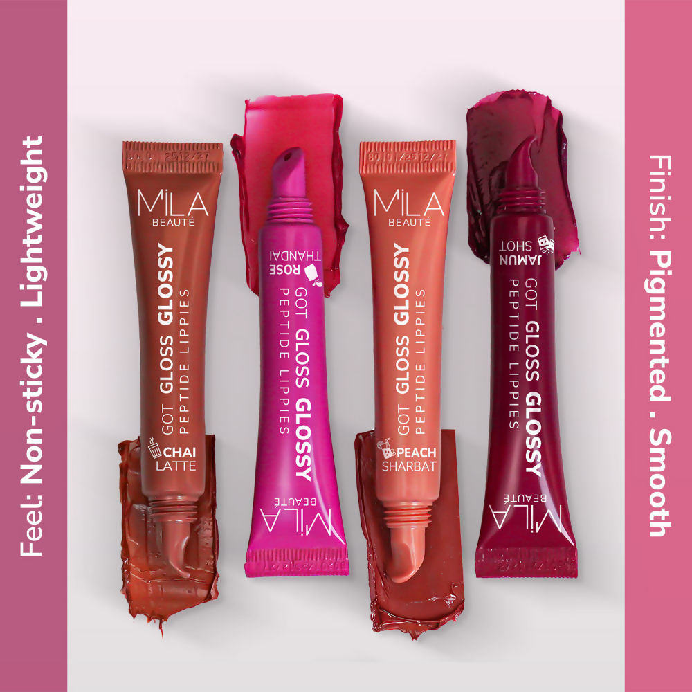 Mila Beaute Got Gloss Peptide Lippies - Rose Thandai