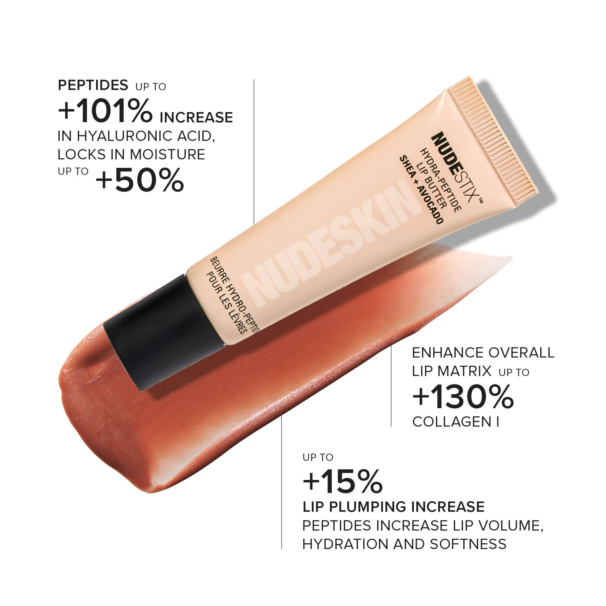 Nudestix Hydra-Peptide Lip Butter - Candy Kiss