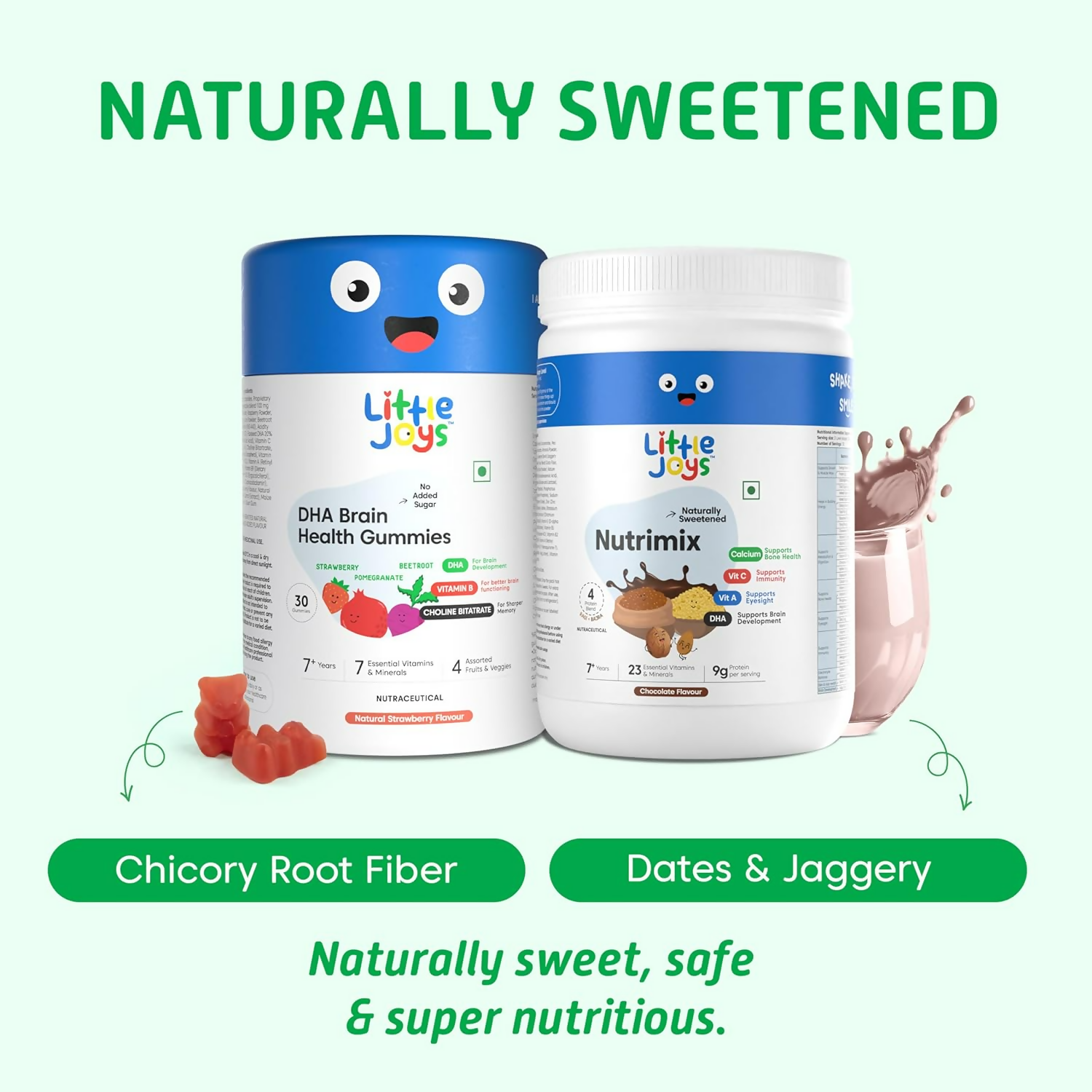 Little Joys With NutriMix Brain Health Gummies Development Kit For Better Focus & Memory ( 2 To 6 Years)