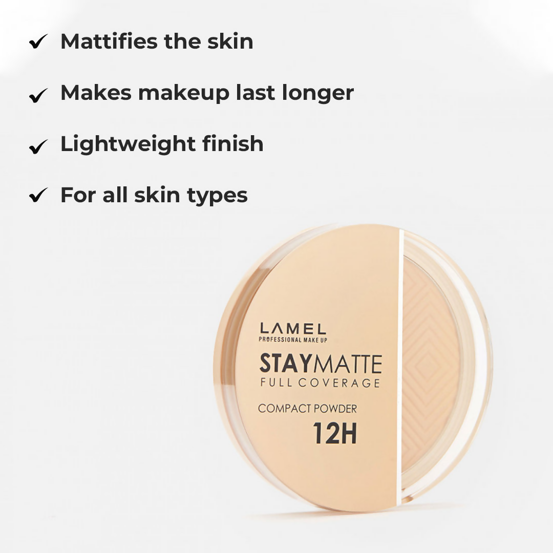 Lamel Stay Matte Full Coverage Compact Powder - 403 Natural
