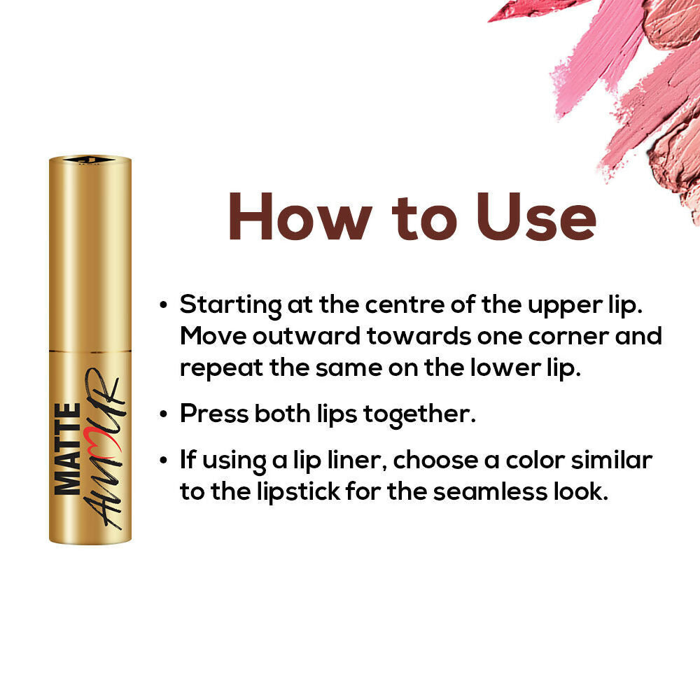 Jaquline USA Matte Amour Matte Lipstick - Flirtatious 06