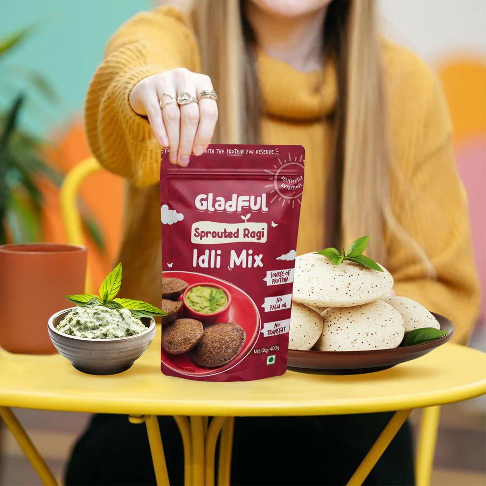 Gladful Sprouted Ragi Instant Idli Mix