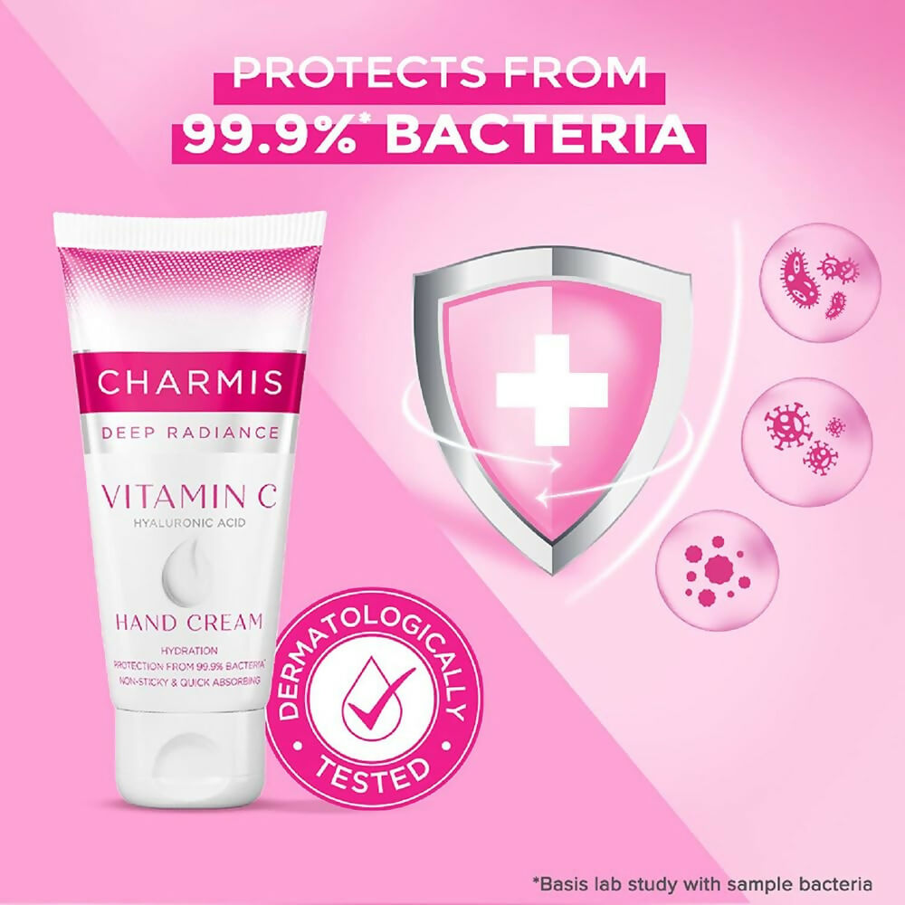 Charmis Deep Radiance Vitamin C Cream for Hands with Hyaluronic Acid