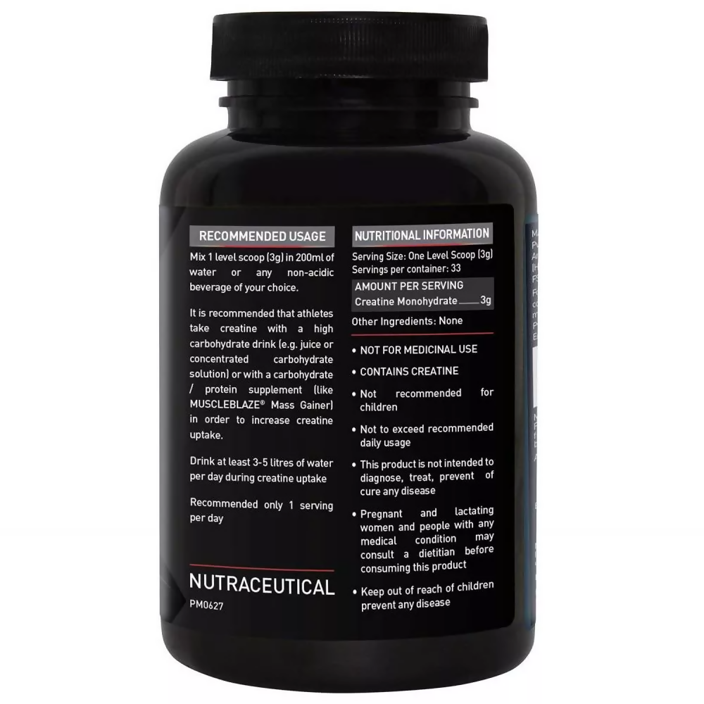 MuscleBlaze Creatine Monohydrate Unflavored