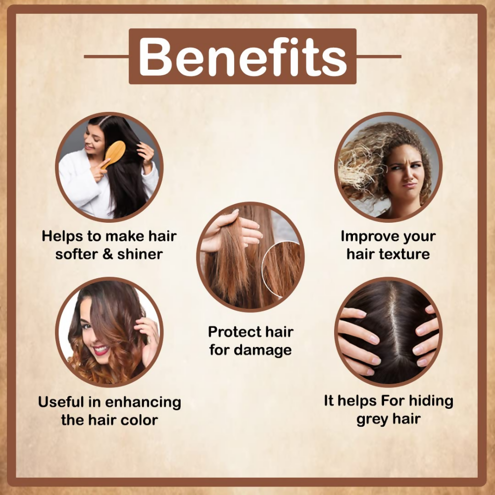 VedicAyurveda Henna Hair Color - Chestnut Brown