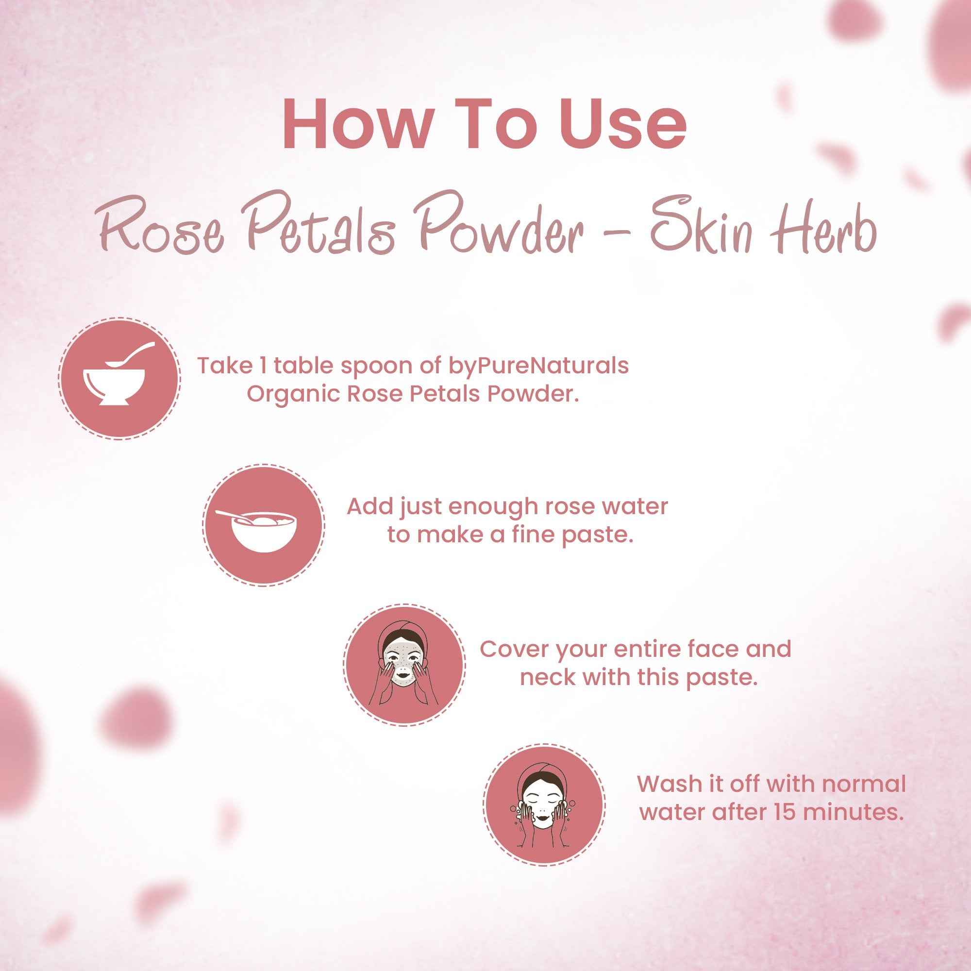 byPureNaturals Organic Rose Petals Powder