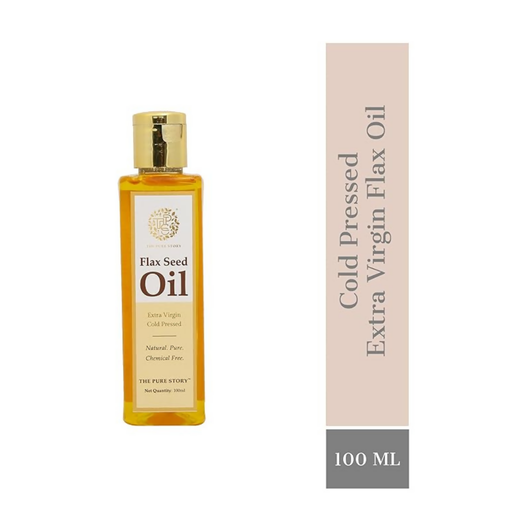 The Pure Story Natural Cold Pressed Flax Seed Oil for Hair & Skin