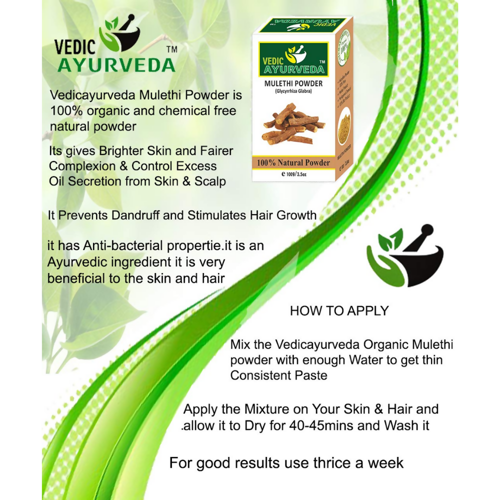 VedicAyurveda Multani Mitti Powder and Mulethi Powder