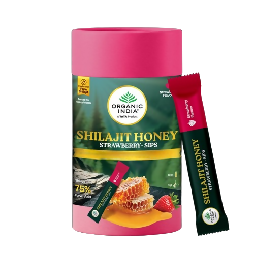 Organic India Sj Honey Sips - Strawberry